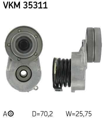 SKF - VKM 35311 - Zatezač, klinasti rebrasti kaiš (Kaišni prenos)